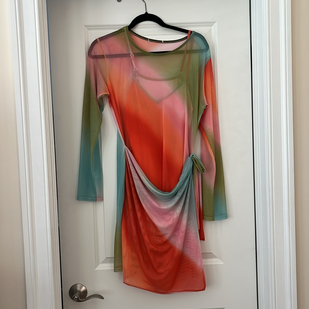 Never Fully Dressed Multicolor Mini Dress